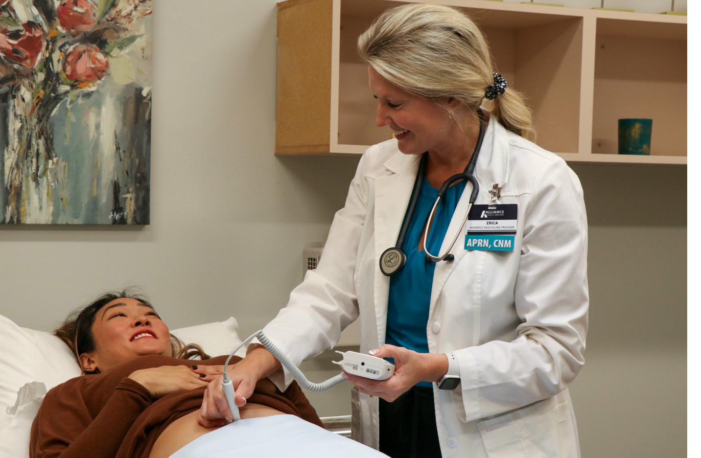 Provider giving compassionate care to a patient